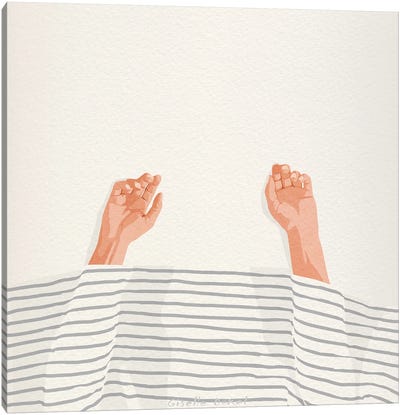 Hands Up Canvas Art Print - Giselle Dekel