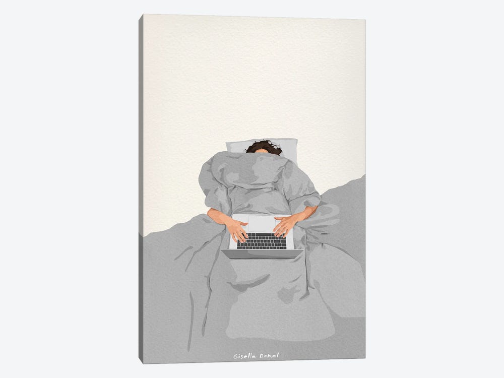 Last Email Before The Weekend by Giselle Dekel 1-piece Canvas Artwork