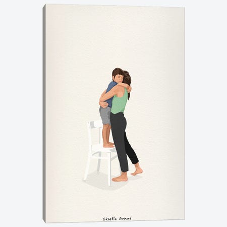 Mother And Son Canvas Print #GSD78} by Giselle Dekel Art Print