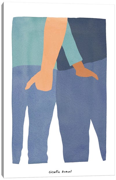 Pockets Canvas Art Print - Legs