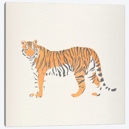 Tiger Canvas Print #GSD93} by Giselle Dekel Art Print