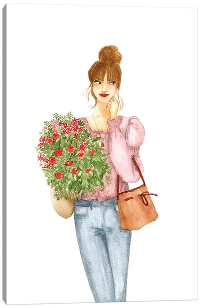Flowers For The Day Canvas Art Print - Gisele Oliveiraf