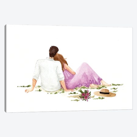 Lovers Canvas Print #GSL34} by Gisele Oliveiraf Canvas Art