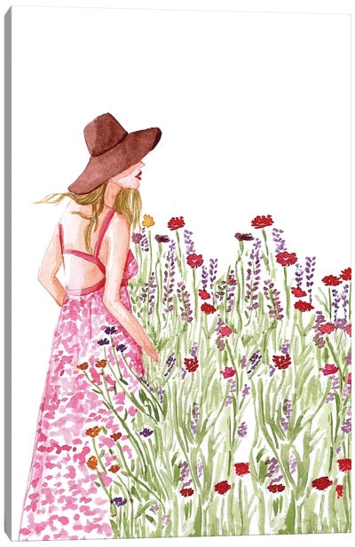 A Flowery Day Canvas Art Print - Gisele Oliveiraf