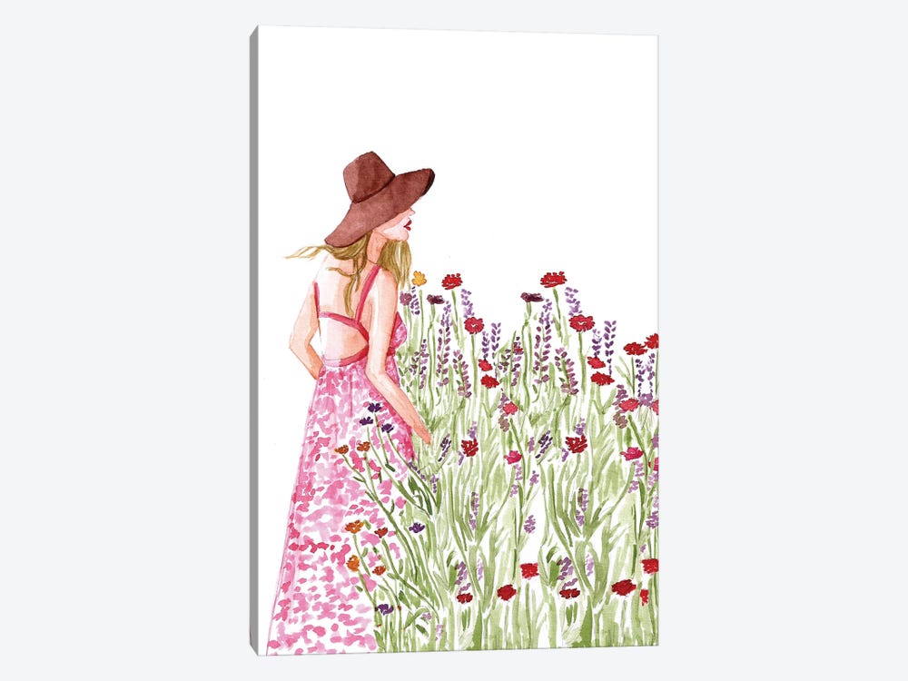 A Flowery Day by Gisele Oliveiraf 1-piece Canvas Wall Art