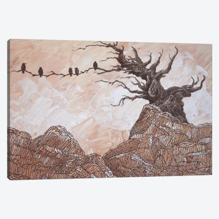 Silence Of The Ravens Canvas Print #GSM140} by Gerardo Segismundo Canvas Art Print
