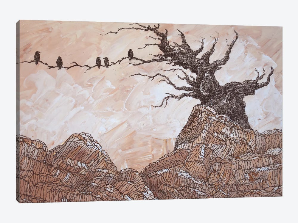 Silence Of The Ravens by Gerardo Segismundo 1-piece Canvas Wall Art