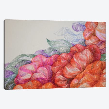 Blossomed Success In Red And Orange Canvas Print #GSM145} by Gerardo Segismundo Canvas Art