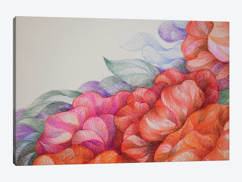 Blossomed Success In Red And Orange by Gerardo Segismundo 1-piece Canvas Art Print