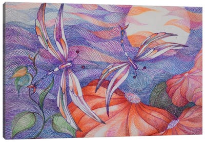 Untypical Dragonflies Canvas Art Print - Gerardo Segismundo