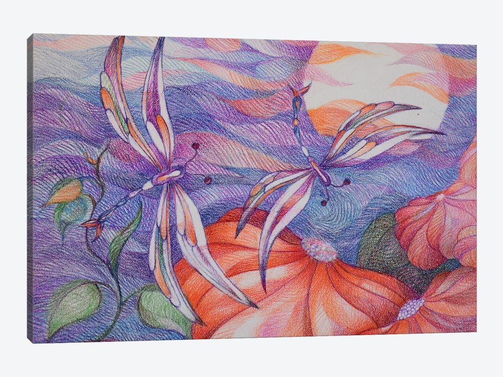Untypical Dragonflies by Gerardo Segismundo 1-piece Canvas Art