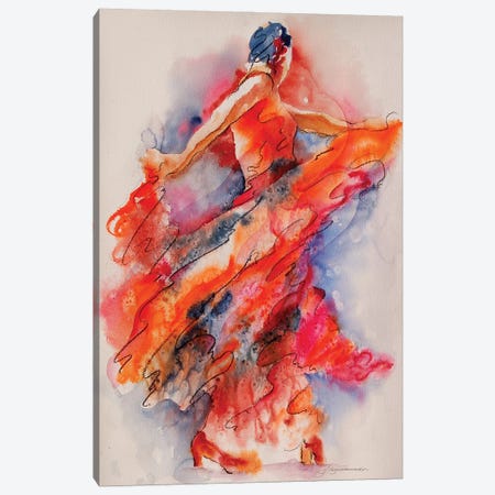 Allure Of The Flamenco Canvas Print #GSM16} by Gerardo Segismundo Canvas Print