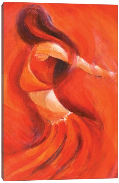 Dancing Flame Canvas Art Print - Gerardo Segismundo