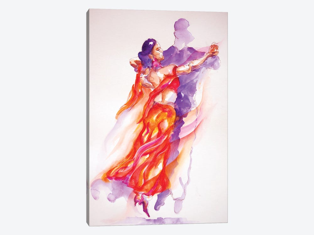 Dancer In Red by Gerardo Segismundo 1-piece Canvas Print