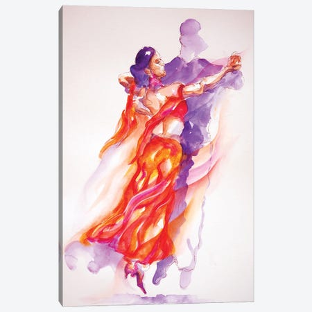 Dancer In Red Canvas Print #GSM34} by Gerardo Segismundo Canvas Art Print