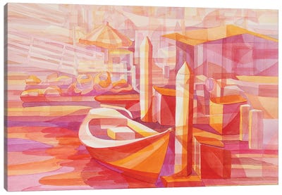 Marina In Red Canvas Art Print - Gerardo Segismundo