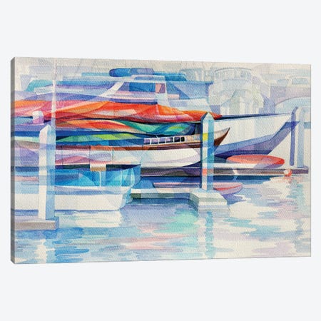 Prism Boats Canvas Print #GSM43} by Gerardo Segismundo Art Print
