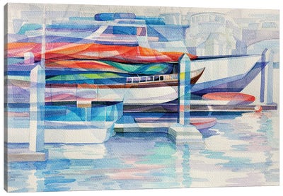 Prism Boats Canvas Art Print - Gerardo Segismundo