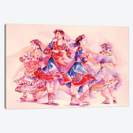 Cultural Dancers From Orient Canvas Print #GSM55} by Gerardo Segismundo Art Print