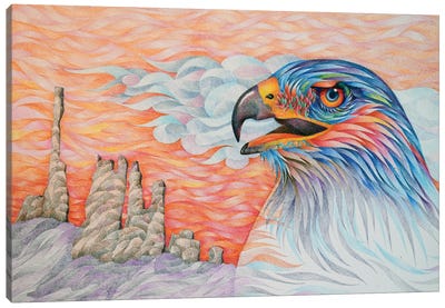 Dauntless Raptor Canvas Art Print - Gerardo Segismundo