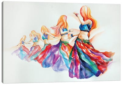 Dancer In Motion Series Canvas Art Print - Gerardo Segismundo