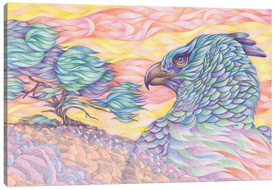 Raptor's Vigilance Canvas Art Print - Gerardo Segismundo