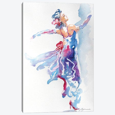 Grace In Purple And Blue Canvas Print #GSM61} by Gerardo Segismundo Canvas Art Print
