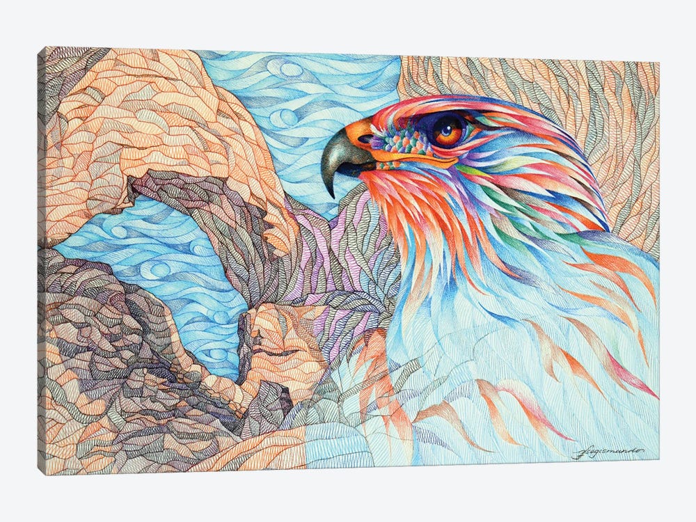 Raptor Waiting by Gerardo Segismundo 1-piece Canvas Print
