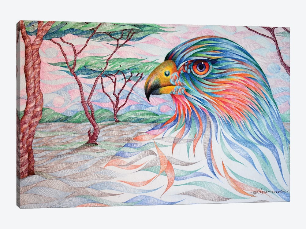 Unintimated Raptor by Gerardo Segismundo 1-piece Art Print