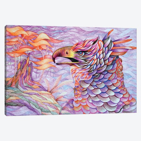 Valorous Raptor Canvas Print #GSM75} by Gerardo Segismundo Canvas Art Print