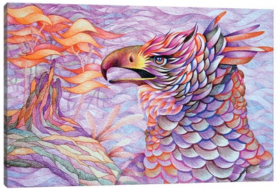 Valorous Raptor Canvas Art Print - Buzzard & Hawk Art