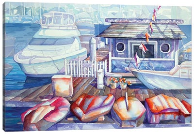 Ventura Harbor Rental Canvas Art Print - Gerardo Segismundo