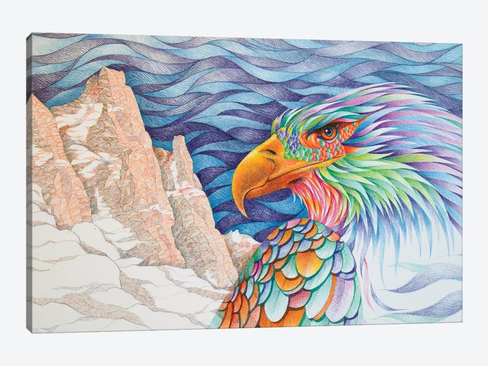Fearless Raptor No Hesitation by Gerardo Segismundo 1-piece Canvas Art Print