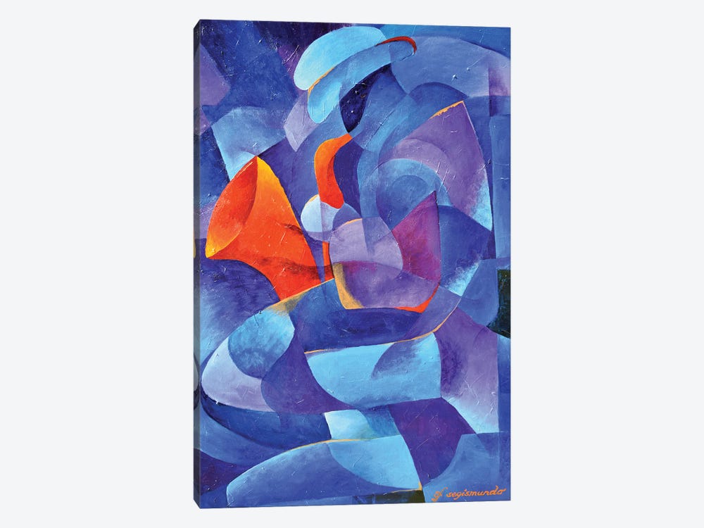 Cubist Saxophonist by Gerardo Segismundo 1-piece Art Print
