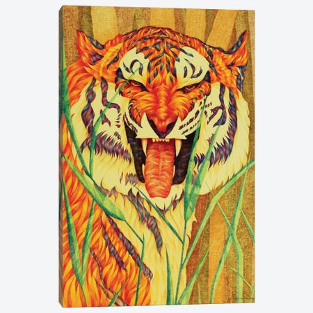 Tiger's Rage Canvas Print #GSM9} by Gerardo Segismundo Canvas Artwork