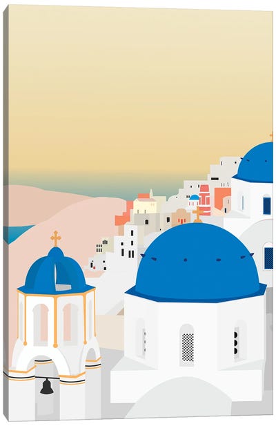 Travel Europe--Santorini Canvas Art Print