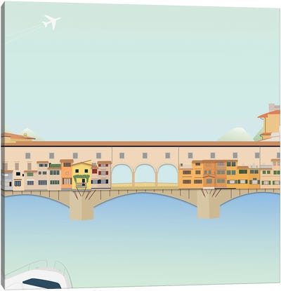 Travel Europe--Ponte Vecchio Canvas Art Print