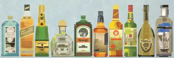 5by5collective: Liquor Bottles Pano by 5by5collective