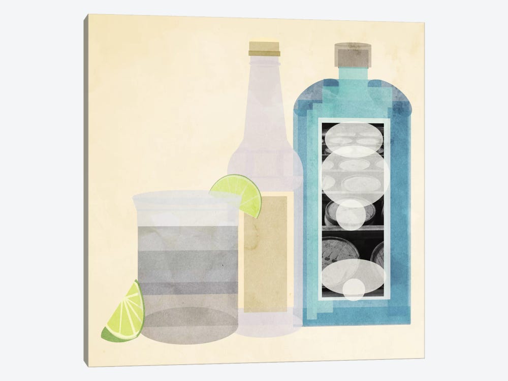 Gin & Tonic by 5by5collective 1-piece Canvas Art Print