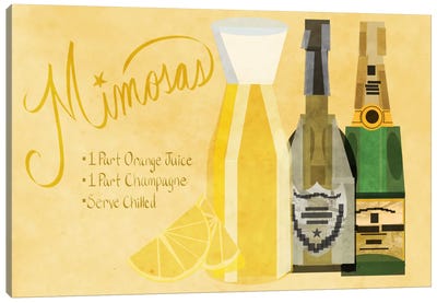 How to Create a Mimosa Canvas Art Print - Classic Cocktails