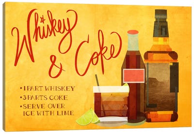 How to Create a Whiskey & Coke Canvas Art Print - Cocktail & Mixed Drink Art