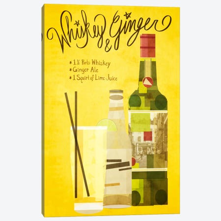 How to Create a Whiskey & Ginger Canvas Print #GSP22} by 5by5collective Canvas Wall Art
