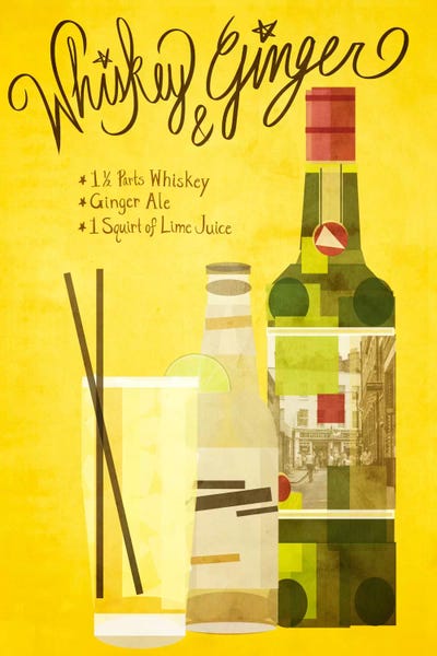 Food & Drink Posters: How to Create a Whiskey & Ginger by 5by5collective