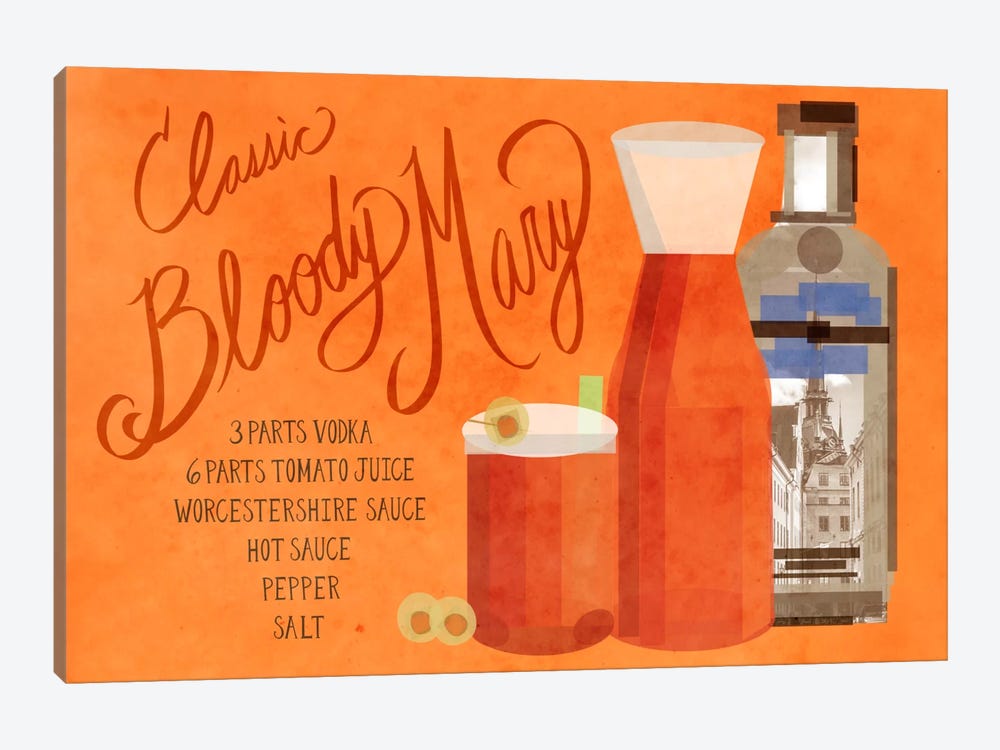 How to Create a Classic Bloody Mary by 5by5collective 1-piece Canvas Print