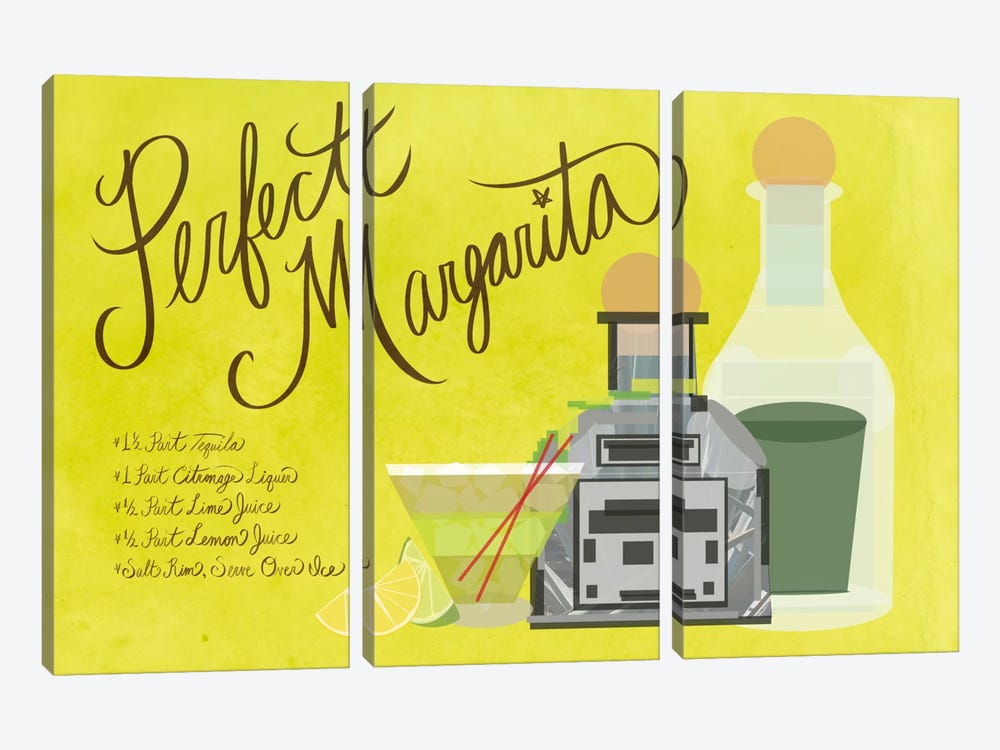 How to Create the Perfect Margarita by 5by5collective 3-piece Canvas Art