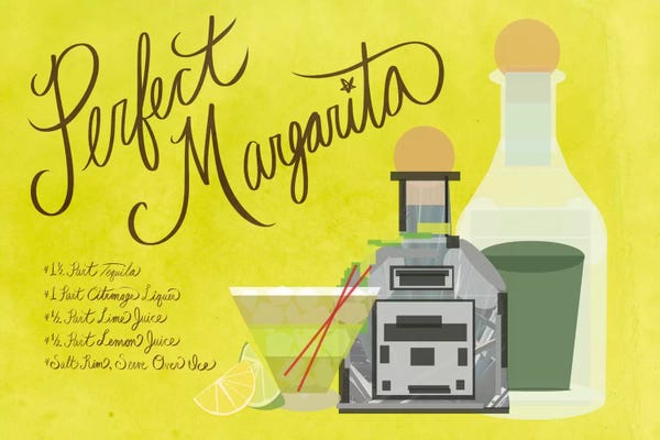 Food & Drink Posters: How to Create the Perfect Margarita by 5by5collective