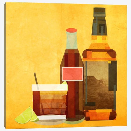 Whiskey & Coke Canvas Print #GSP30} by 5by5collective Canvas Art Print