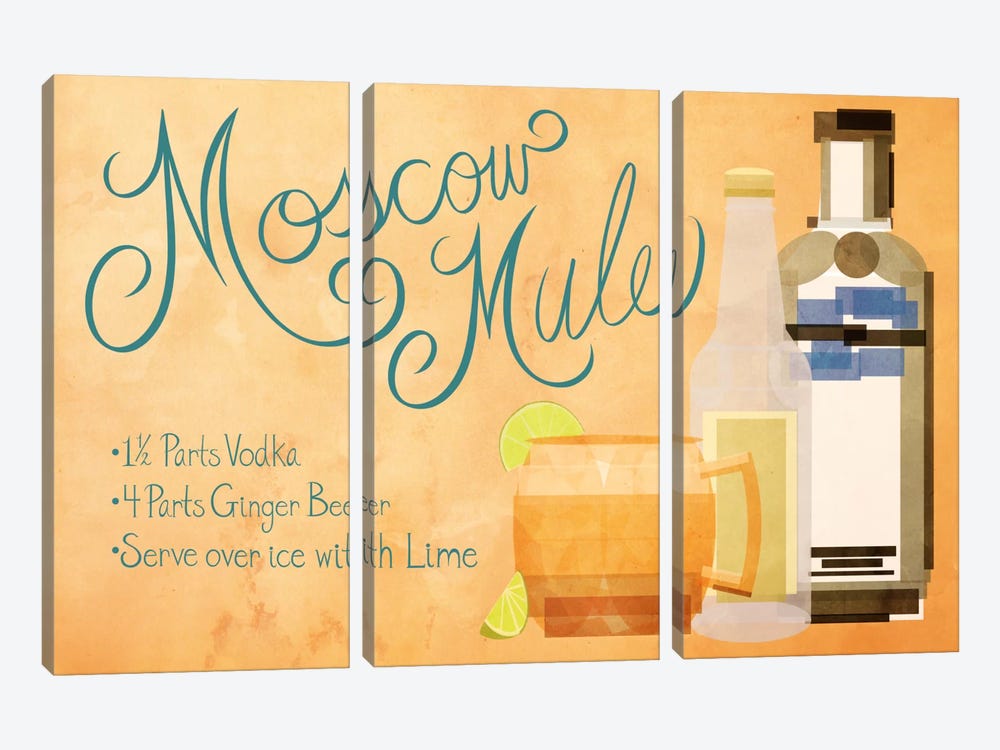 How to Create a Moscow Mule by 5by5collective 3-piece Canvas Art