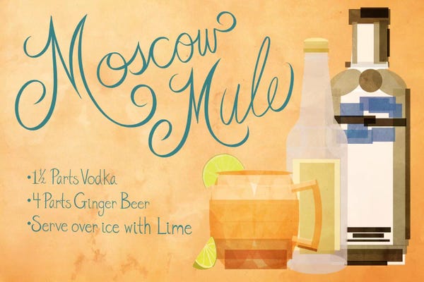 Food & Drink Posters: How to Create a Moscow Mule by 5by5collective