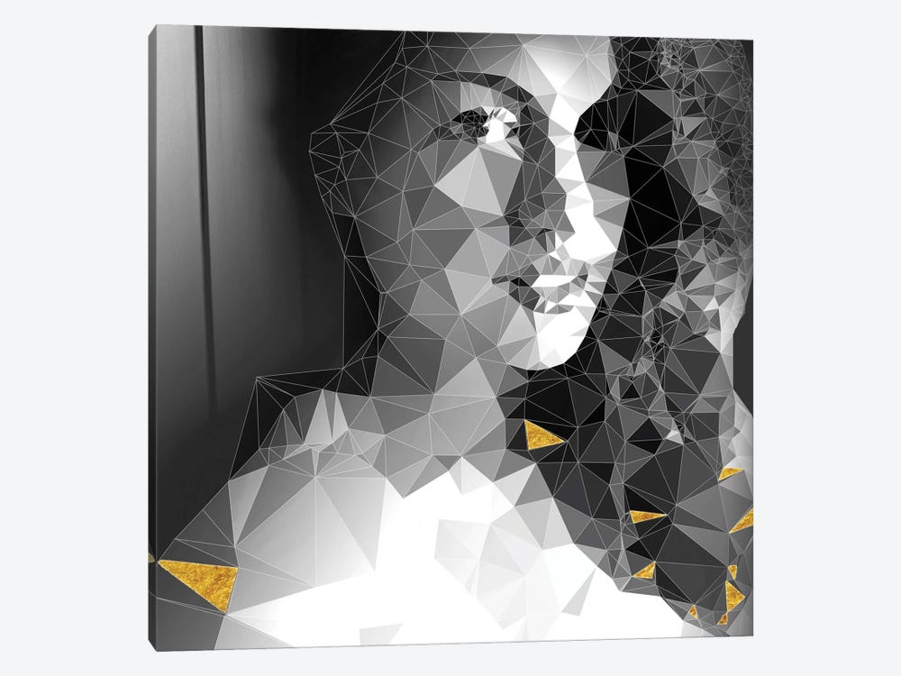 She Is Looking Through The Glass by 5by5collective 1-piece Canvas Art Print